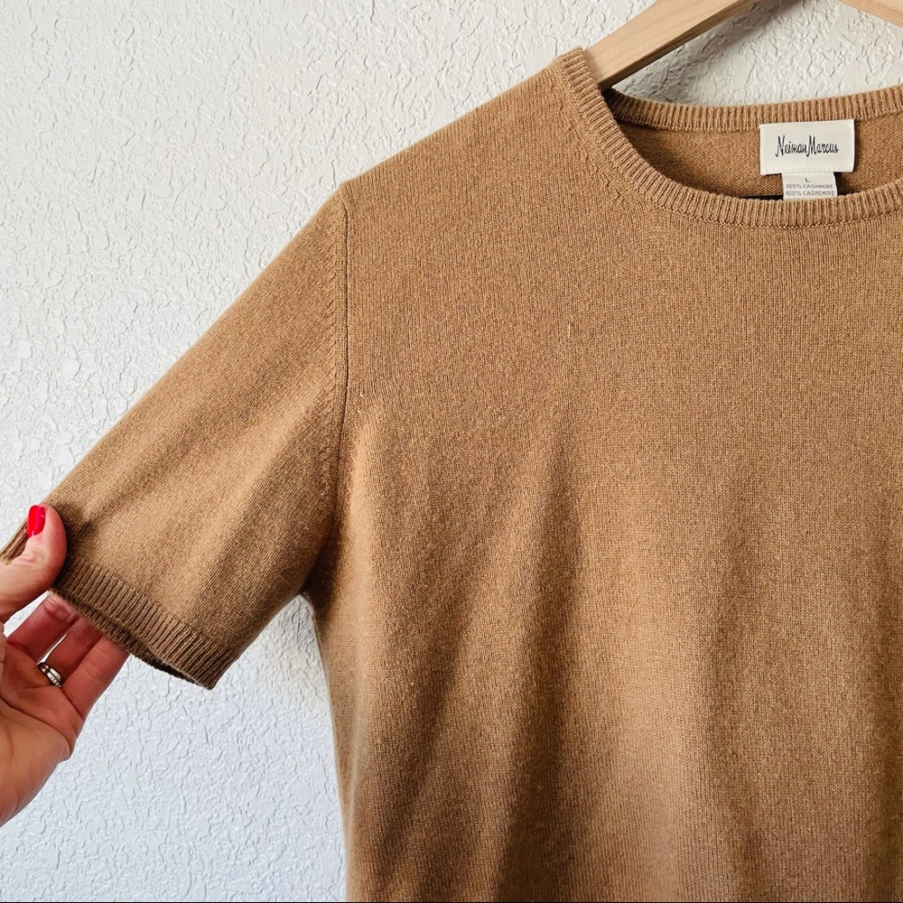 Cashmere Classic Tan Women's Sweater - Picture 6 of 16